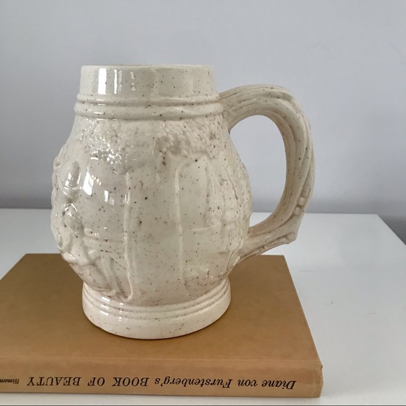 Vintage Beer Mug Pottery Ceramic - Picture 2 of 9